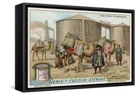 Transporting Naptha by Camel at Baku-null-Framed Stretched Canvas