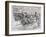 Transporting Sick and Wounded Russian Troops on Skis, Russo-Japanese War, 1904-null-Framed Giclee Print