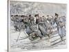 Transporting Sick and Wounded Russian Troops on Skis, Russo-Japanese War, 1904-null-Stretched Canvas