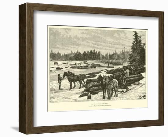 Transporting Timber-null-Framed Giclee Print