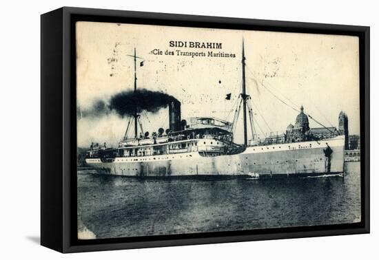 Transports Maritimes, Sgtm, Sidi Brahim, Dampfer-null-Framed Stretched Canvas