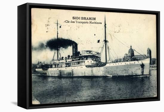 Transports Maritimes, Sgtm, Sidi Brahim, Dampfer-null-Framed Stretched Canvas