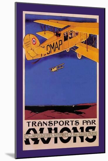 Transports Par Avions-Terrando-Mounted Art Print