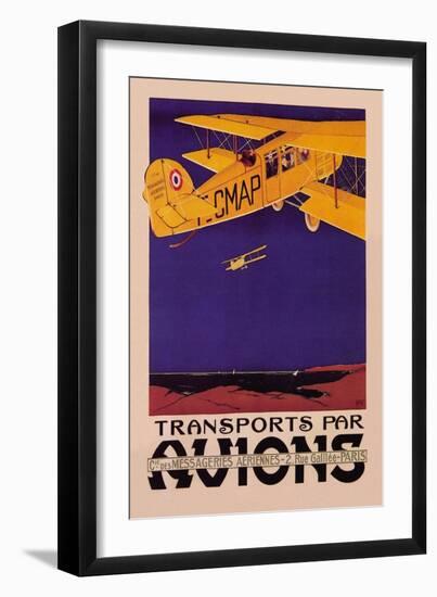 Transports Par Avions-N.r. Money-Framed Art Print