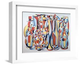 Transposal in Time and Space, Lapis, Yellow-Brian Irving-Framed Giclee Print