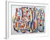 Transposal in Time and Space, Lapis, Yellow-Brian Irving-Framed Giclee Print