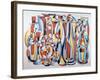 Transposal in Time and Space, Lapis, Yellow-Brian Irving-Framed Giclee Print