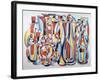 Transposal in Time and Space, Lapis, Yellow-Brian Irving-Framed Giclee Print