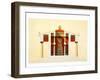 Transverse section of the Temple of Jupiter at Aegina-Daumont-Framed Giclee Print