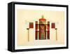 Transverse section of the Temple of Jupiter at Aegina-Daumont-Framed Stretched Canvas