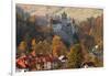 Transylvania, Historic gothic castle in autumn.-Emily Wilson-Framed Photographic Print