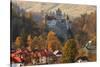 Transylvania, Historic gothic castle in autumn.-Emily Wilson-Stretched Canvas