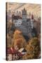 Transylvania, Historic gothic castle in autumn.-Emily Wilson-Stretched Canvas