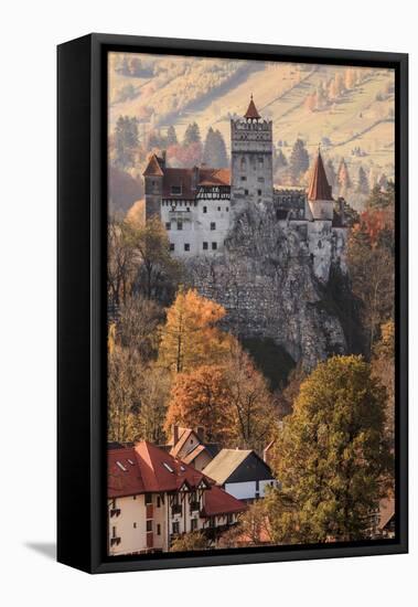 Transylvania, Historic gothic castle in autumn.-Emily Wilson-Framed Stretched Canvas