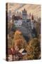 Transylvania, Historic gothic castle in autumn.-Emily Wilson-Stretched Canvas