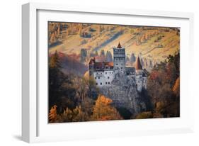 Transylvania, Historic gothic castle in autumn.-Emily Wilson-Framed Photographic Print