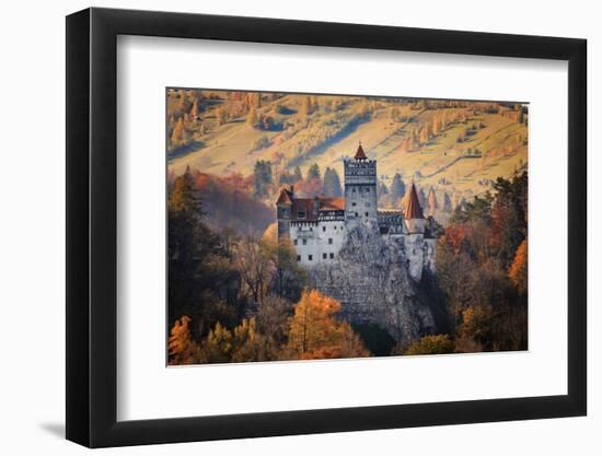 Transylvania, Historic gothic castle in autumn.-Emily Wilson-Framed Photographic Print