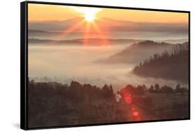 Transylvania, Romania, Maramures County, Dobricu Lapusului and Targu Lapus.-Emily Wilson-Framed Stretched Canvas