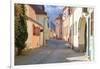 Transylvania, Romania, Mures County, Sighisoara, cobblestone street.-Emily Wilson-Framed Photographic Print