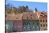 Transylvania, Romania, Mures County, Sighisoara, colorful houses.-Emily Wilson-Stretched Canvas