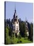 Transylvania, Sinaia, the Tower of Peles Castle, Romania-Nick Laing-Stretched Canvas