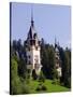 Transylvania, Sinaia, the Tower of Peles Castle, Romania-Nick Laing-Stretched Canvas