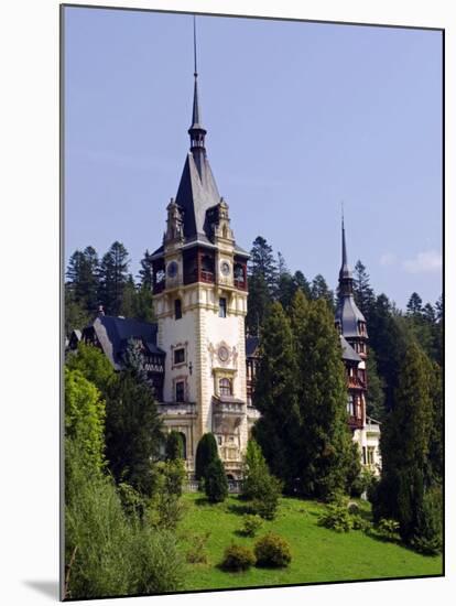 Transylvania, Sinaia, the Tower of Peles Castle, Romania-Nick Laing-Mounted Photographic Print