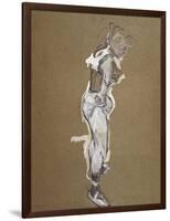 Trapeze Artist Dressing-Henri de Toulouse-Lautrec-Framed Art Print