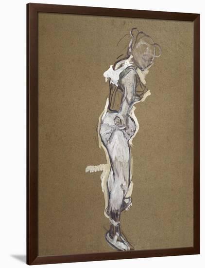 Trapeze Artist Dressing-Henri de Toulouse-Lautrec-Framed Art Print