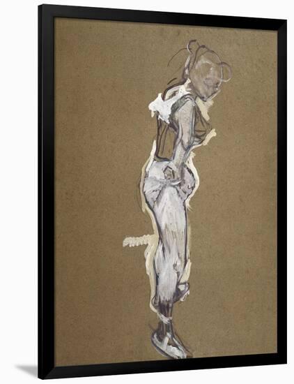 Trapeze Artist Dressing-Henri de Toulouse-Lautrec-Framed Art Print