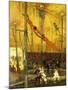 Trapeze Artists-Francis Luis Mora-Mounted Giclee Print