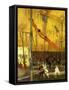 Trapeze Artists-Francis Luis Mora-Framed Stretched Canvas