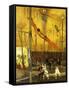 Trapeze Artists-Francis Luis Mora-Framed Stretched Canvas