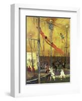 Trapeze Artists-Francis Luis Mora-Framed Giclee Print