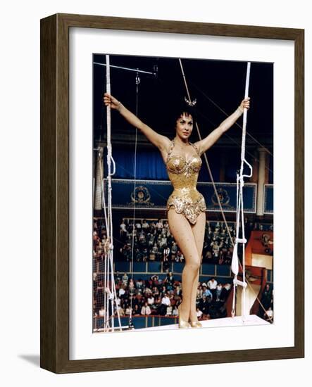 Trapeze by CarolReed with Gina Lollobrigida, 1956 (photo)-null-Framed Photo