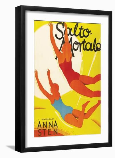 Trapeze "Salto Mortale"-null-Framed Art Print