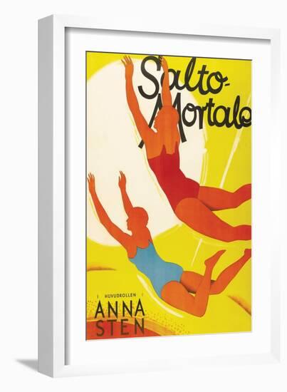 Trapeze "Salto Mortale"-null-Framed Art Print