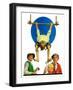 "Trapeze Tickle,"August 31, 1929-J.F. Kernan-Framed Giclee Print