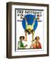 "Trapeze Tickle," Saturday Evening Post Cover, August 31, 1929-J.F. Kernan-Framed Giclee Print