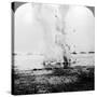 Trapped German Submarine Driven Inshore and Destroyed, World War I, 1914-1918-null-Stretched Canvas