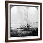 Trapped German Submarine Driven Inshore and Destroyed, World War I, 1914-1918-null-Framed Photographic Print