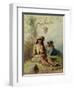 Trappers, 1858-Alfred Jacob Miller-Framed Giclee Print