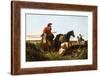 Trappers Following the Trail: at Fault, 1851-Arthur Fitzwilliam Tait-Framed Giclee Print