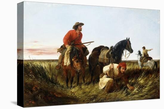 Trappers Following the Trail: at Fault, 1851-Arthur Fitzwilliam Tait-Stretched Canvas