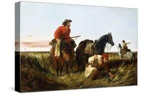 Trappers Following the Trail: at Fault, 1851-Arthur Fitzwilliam Tait-Stretched Canvas