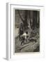 Trappers in British Columbia Finding an Animal in their Trap-Charles Edwin Fripp-Framed Giclee Print