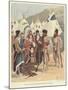 Trappers Trading with Native Americans, New France-Louis Charles Bombled-Mounted Giclee Print