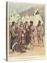 Trappers Trading with Native Americans, New France-Louis Charles Bombled-Stretched Canvas