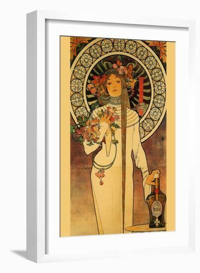 Trappistine Liquors-Alphonse Mucha-Framed Art Print