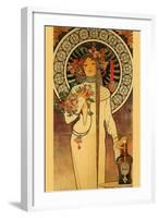 Trappistine Liquors-Alphonse Mucha-Framed Art Print